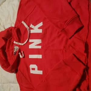 PINK   cropped hoodie